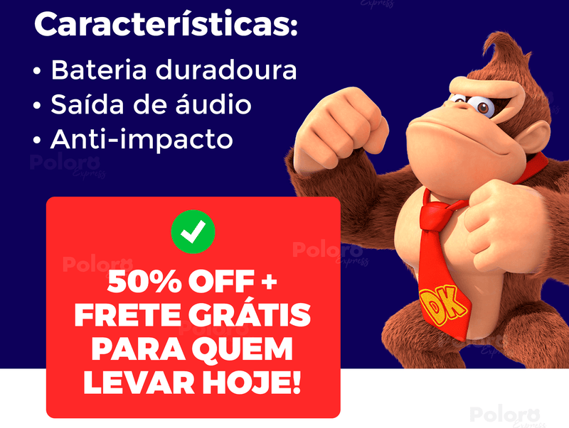 Capa de iPhone RetroCase® com MAIS DE 30 JOGOS nostálgicos + CABO USB DE BRINDE!