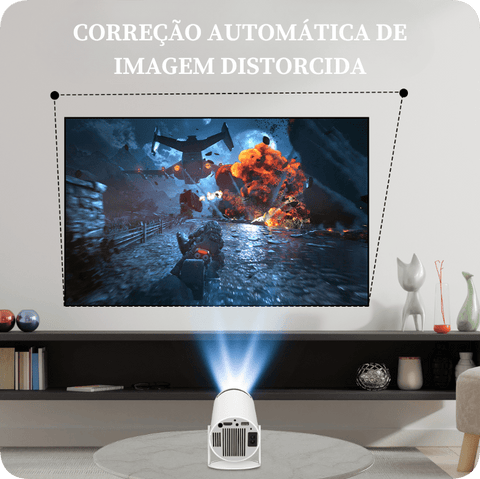 Projetor Portátil 4K CinemaX: Experiência Cinematográfica de Alta Definição em Qualquer Lugar